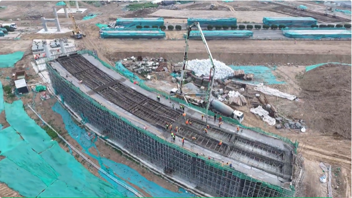 黄庄立交项目全面进入主体建设“加速期”
